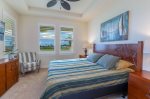 Master Bedroom with Golf Course and Ocean Views - King Bed
